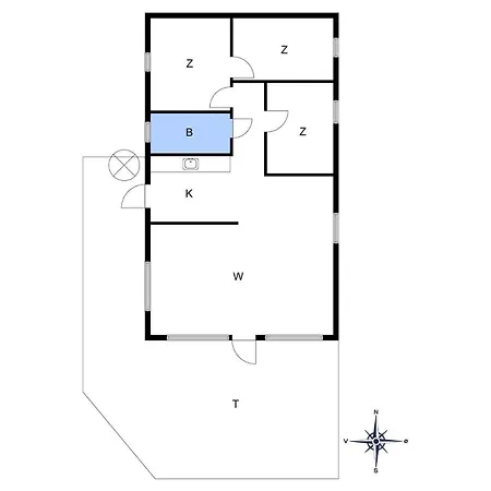 1309 Aakirkeby - Fyrreklyngen 17 Ferienhaus *